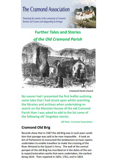 Further Tales and Stories of the Old Cramond Parish
